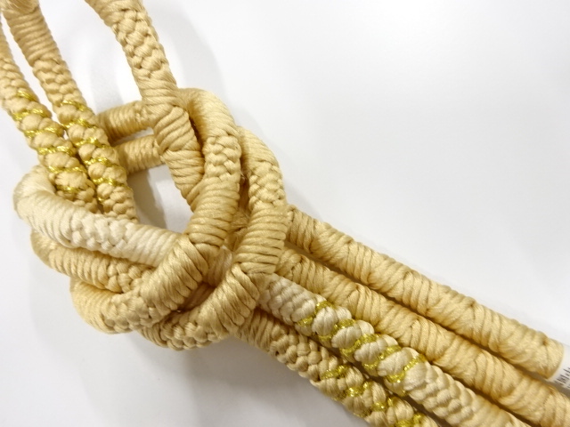  未使用品　正絹　手組帯締め